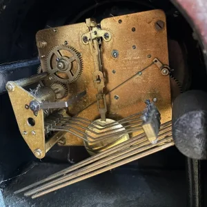 Foreign Westminister Chime Art Deco Mantel Clock With Key. - Image 7