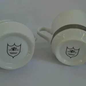 Presidential Collection Reflections in Silver Tea Set Coffee Pot Milk 6 Teacup Saucer - Image 6