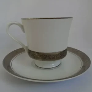 Presidential Collection Reflections in Silver Tea Set Coffee Pot Milk 6 Teacup Saucer - Image 7