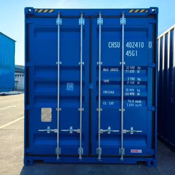 New / One-Trip 40ft High Cube Containers London - Blue RAL5010 - £2750 + VAT