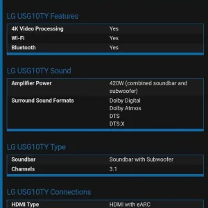 Brand New Dolby 420w LG Soundbar (BNIB, was £999, 6 yr warranty included, save £660) - Image 3