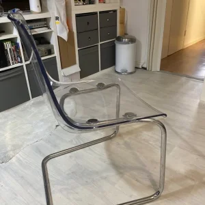 Tobias Transparent Chrome-Plated chair - Image 2