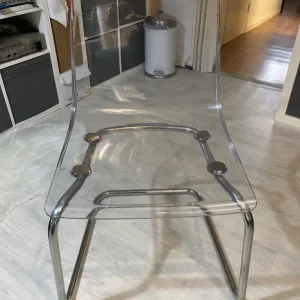 Tobias Transparent Chrome-Plated chair - Image 3