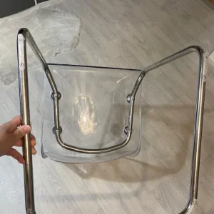 Tobias Transparent Chrome-Plated chair - Image 7