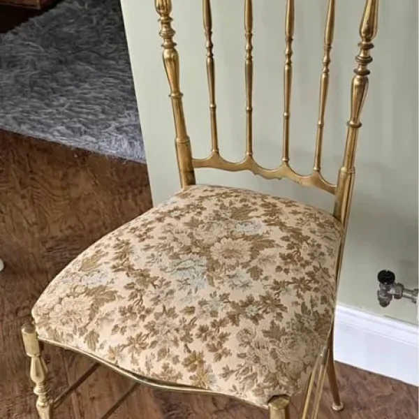 Solid brass chair