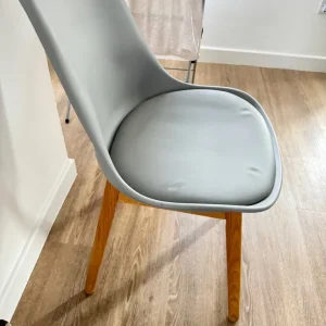 Thelma dining chair x2, oak and grey by Made - Image 4