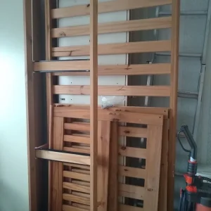 2 single pine wooden storage bed frames - 3ft single - Image 3