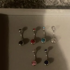 Set of 6 belly bars