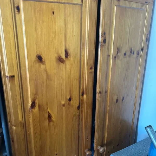 Pine wood cupboard