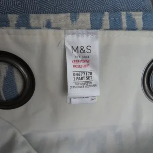 2 sets of matching M&S lined eyelet curtains - Image 5