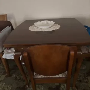 Solid Wood Dining Table and Chairs