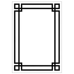 CLASSIC WHITE New York carpet in a black and white glamor style - Image 7