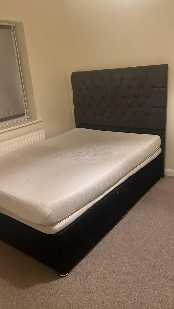 double bed with mattress for £120 for full detail contact me on WhatsApp 7862172817