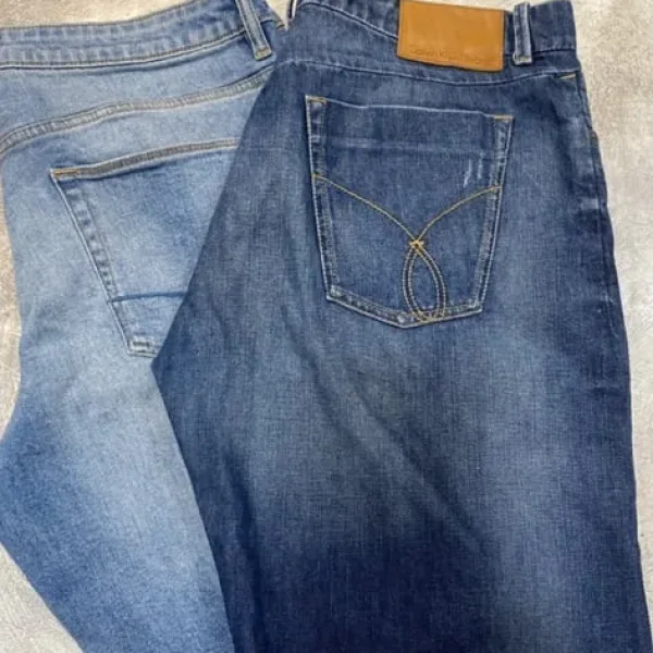 2 pairs Denim Tailored Shorts CK & ASOS 34w