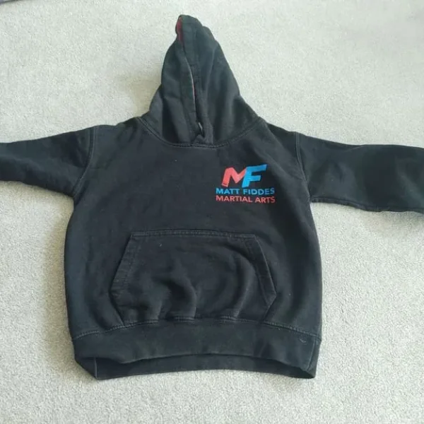 Matt Fiddes Martial Arts t shirt and sweatshirt size small age 5/6