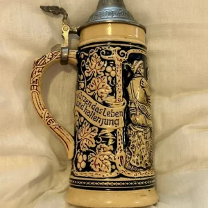 Pair of Vintage Beer Stein Mugs - Image 2