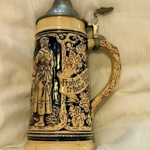 Pair of Vintage Beer Stein Mugs - Image 4