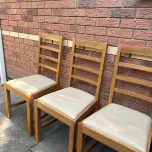 Set of 4 Oak dining chairs - Image 8