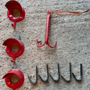 Large Bundle of Equestrian Tack Room Clear Out Items Horse Bridle Rack Hooks Brackets - Image 4