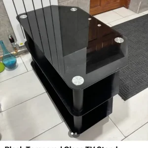 BLACK TV STAND