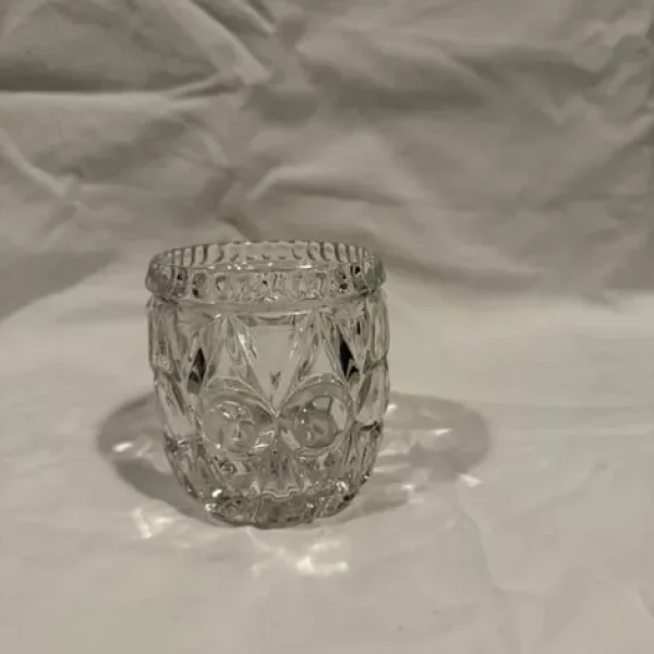 Vintage Heavy Pressed Glass Bowl