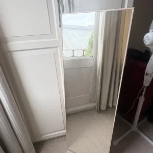 Mirror with wooden frame