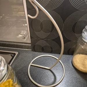 Banana Stand Holder Fruit Storage Practical Banana Holder Hook Silver - max height is 33cm - Image 2