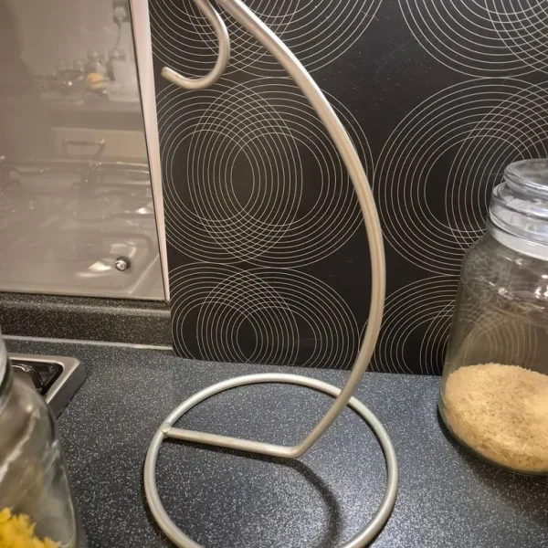 Banana Stand Holder Fruit Storage Practical Banana Holder Hook Silver - max height is 33cm