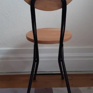 Portable Folding Stool with Backrest - Image 4