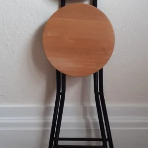 Portable Folding Stool with Backrest - Image 5