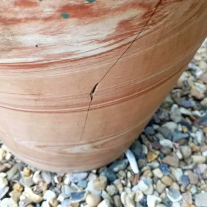 Two marble effect terracotta plant pot IP2 - Image 4
