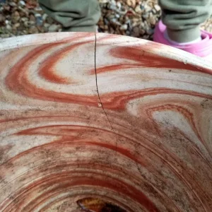 Two marble effect terracotta plant pot IP2 - Image 5