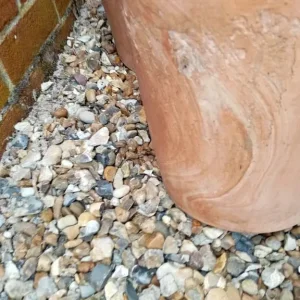 Two marble effect terracotta plant pot IP2 - Image 6