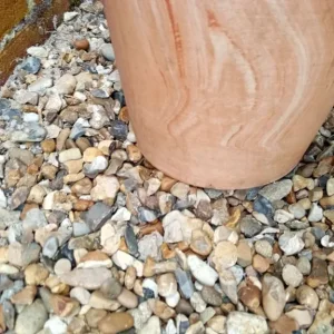 Two marble effect terracotta plant pot IP2 - Image 7