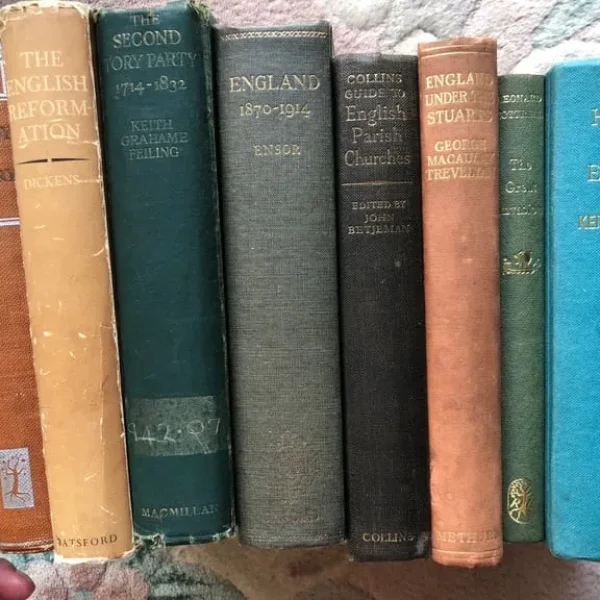 8 Antique hardback history books postage £6 tracked