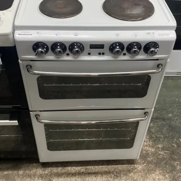 📲white new home 55cm solid hob electric cooker