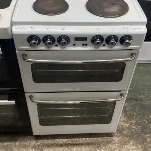 📲white new home 55cm solid hob electric cooker