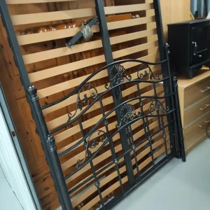 Black metal double bedframe - Image 2