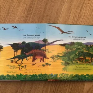 Jigsaw Dinosaur book UnFortunately 2 pieces Missing on 2 Pages Please see Photos - Image 7