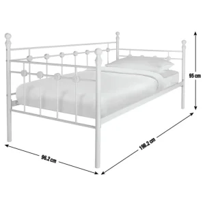 Argos Home Abigail Single Metal Bed Frame White - Image 2