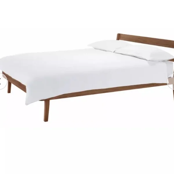 Habitat Tatsuma Double Wooden Bed Frame - Walnut