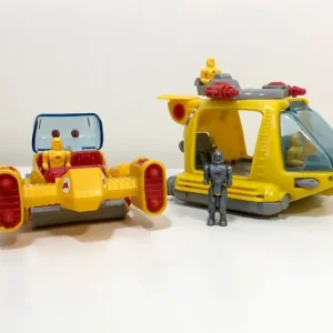 VINTAGE 1987 MANTA FORCE COPTER AND FIGURES BY BLUEBIRD 80's - Image 2