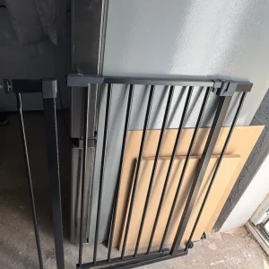 Black stair gate