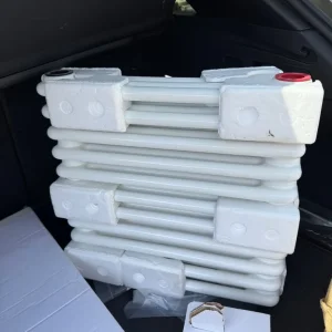 500 x 521 mm white column radiator