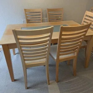 Dining table and chairs