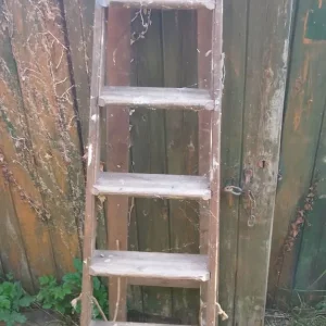 vintage wooden ladders