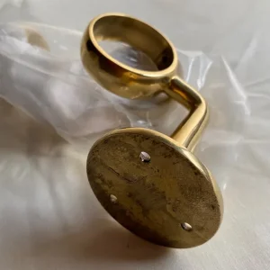 Solid Polished Brass 90* Bar / Handrail Brackets - Image 3