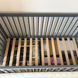 Mokee Mini Cot Bed - Stone Blue - Image 4