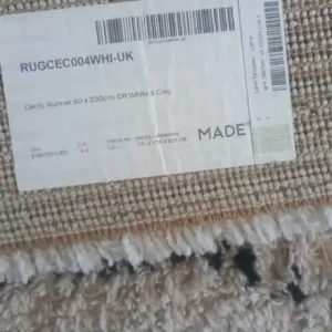 Made berber style runner rugs x2