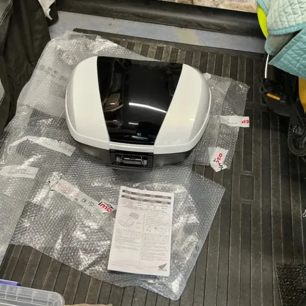 Honda VFR 1200F 45Litre top box - two tone black and white